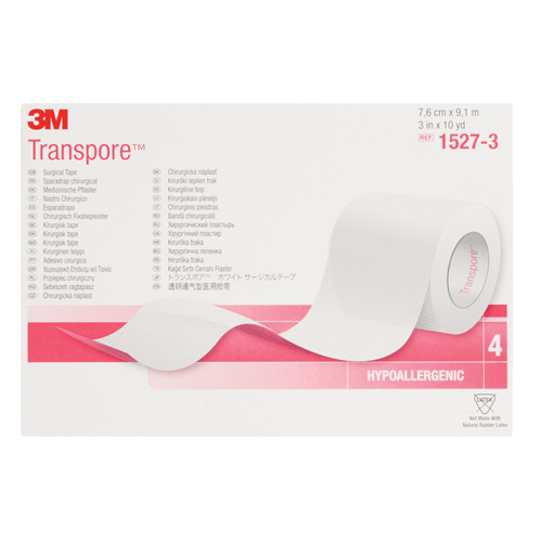 Ruban chirurgical Transpore de 3M, Classe 1, 30' lo x 3" la Maritime Industrial Rubber