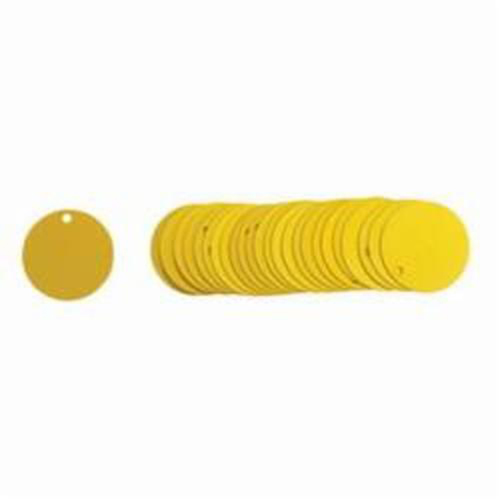 Blank Round Valve Tags, Aluminum, 1.5" dia Maritime Industrial Rubber