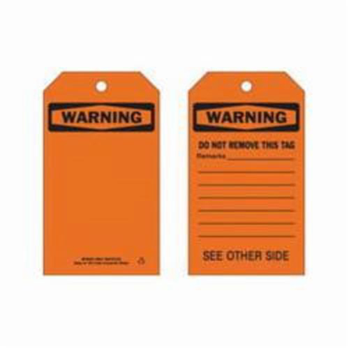 Self-Laminating Safety Tags, Polyester, 4" W x 7" H, English Maritime Industrial Rubber