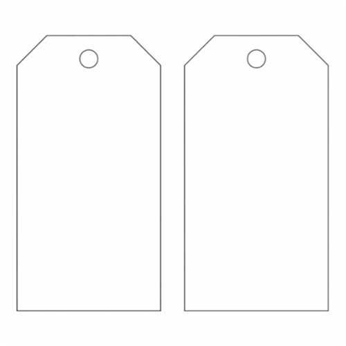 Blank Self-Laminating Accident Prevention Tags, Metal, 3" W x 5-3/4" H Maritime Industrial Rubber