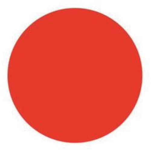 Round Write-On Labels, Circle, 1.5" L x 1.5" W, Red Maritime Industrial Rubber
