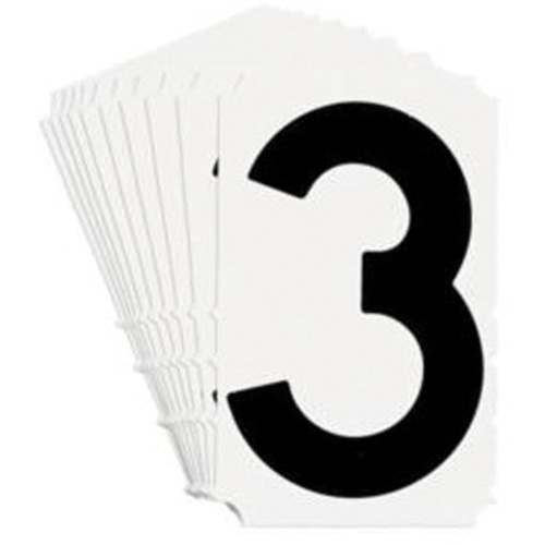 &eacute;tiquettes de lettres et chiffres gothiques individuels Quick-Align, 3, 4" h, Noir Maritime Industrial Rubber