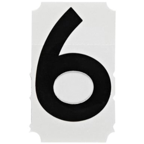 &eacute;tiquettes de lettres et chiffres gothiques individuels Quick-Align, 6, 4" h, Noir Maritime Industrial Rubber