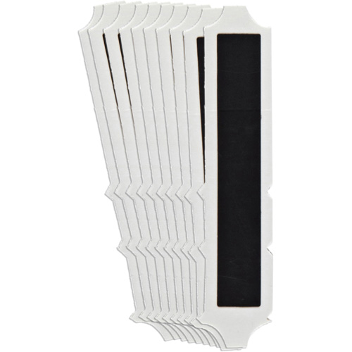 &eacute;tiquettes de lettres et chiffres gothiques individuels Quick-Align, I, 4" h, Noir Maritime Industrial Rubber
