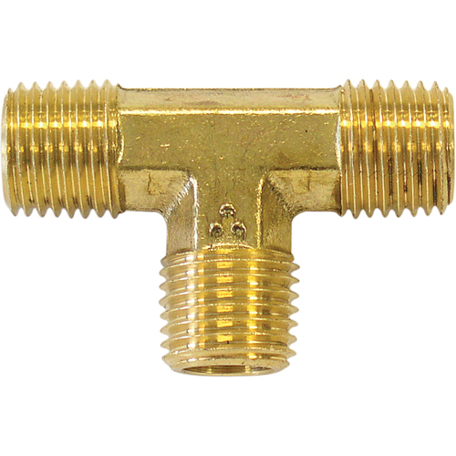 Raccords en T m&acirc;les, Laiton, 1/2" Maritime Industrial Rubber