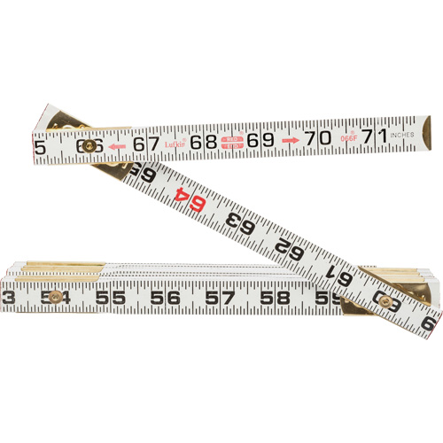 R&egrave;gle plate Red End, 6' lo, Bois Maritime Industrial Rubber