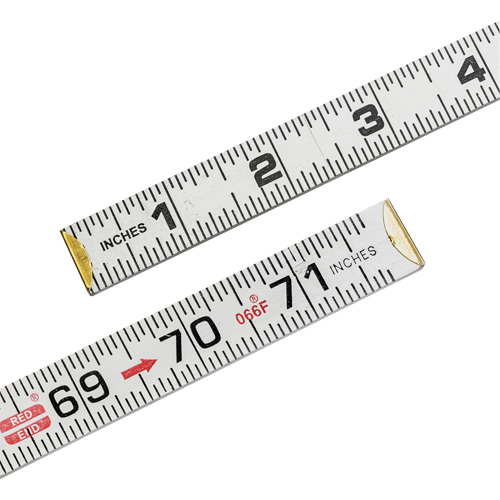 R&egrave;gle plate Red End, 6' lo, Bois Maritime Industrial Rubber