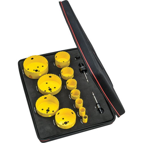 Electrician's Hole Saw Kit, 14 Pieces Maritime Industrial Rubber