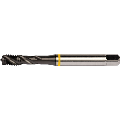 Taraud &agrave; goujures h&eacute;licoidales Yellow Shark, Acier rapide au cobalt, Filet de 7/16"-20, 3,937" l Maritime Industrial Rubber