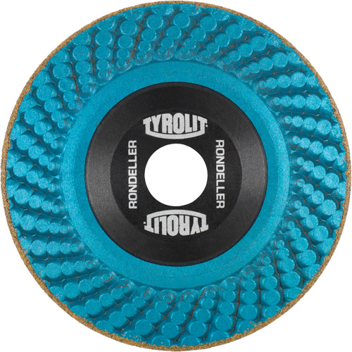 Rondeller Depressed Centre Grinding Wheel, 4-1/2", 36 Grit, 7/8", 13300 RPM, Type 29 Maritime Industrial Rubber