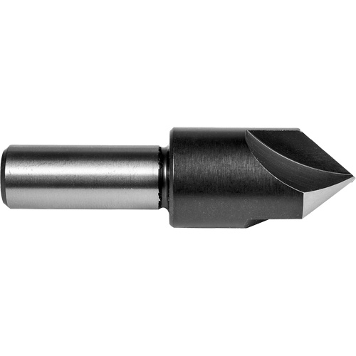 Fraise conique &agrave; centrer &agrave; 3 cannelures, 1/4", Cannelure Spirale, Acier rapide, Tige Droit Maritime Industrial Rubber