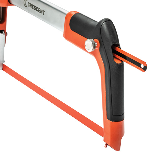 Fast Tension Hacksaw with Dual Material Handle, 12", Ergonomic Handle Maritime Industrial Rubber