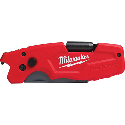 FASTBACK 6-in-1 Folding Utility Knife, 8-3/4" L, 6 Functions, 1 lbs. Maritime Industrial Rubber