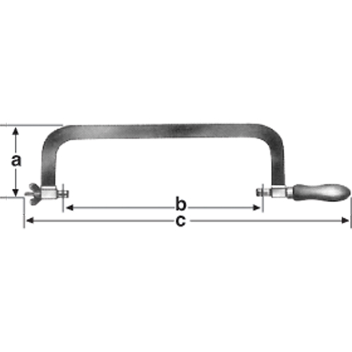 Hacksaw Frame, 12" Maritime Industrial Rubber