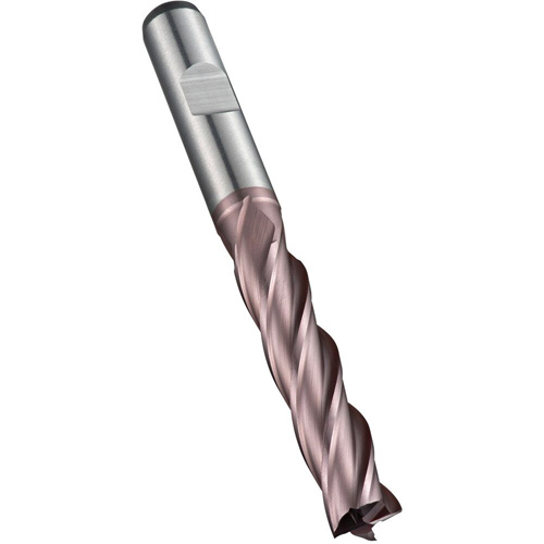 Square End Mill, 5 mm Dia., 68 mm L, 4 Flutes, 6 mm Shank, High Speed Cobalt Maritime Industrial Rubber