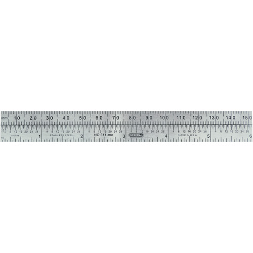 R&egrave;gle flexible de pr&eacute;cision &eacute;conomique, 6" lo, Acier Maritime Industrial Rubber