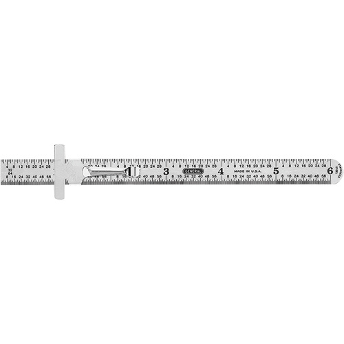R&egrave;gle de pr&eacute;cision flexible de calibre industriel, 6" lo, Acier Maritime Industrial Rubber