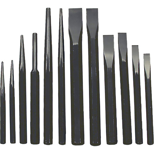 IPC-12 Jumbo Punch & Chisel Set, 12 Pieces Maritime Industrial Rubber