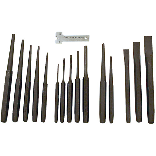 Punch & Chisel Set, 16 Pieces Maritime Industrial Rubber