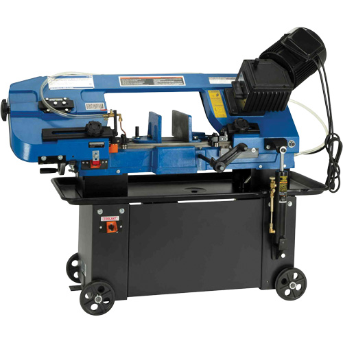 JHVG-712 Metal Bandsaw, Horizontal, 7" Round and 7" x 12" Rectangular Cutting Capacity Maritime Industrial Rubber