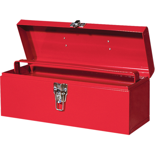 ATB100 Portable Tool Box with Metal Tool Tray, 6" D x 16" W x 6-1/2" H, Red Maritime Industrial Rubber