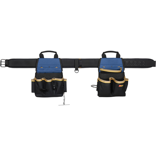 20 Pocket Tool Belt Combo, Polyester, Black Maritime Industrial Rubber