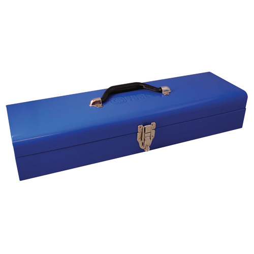 Low Profile Utility Tool Box, 20" D x 6-1/4" W x 5" H, Blue Maritime Industrial Rubber