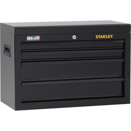 100 Series Tool Chest, 26" W, 4 Drawers, Black Maritime Industrial Rubber