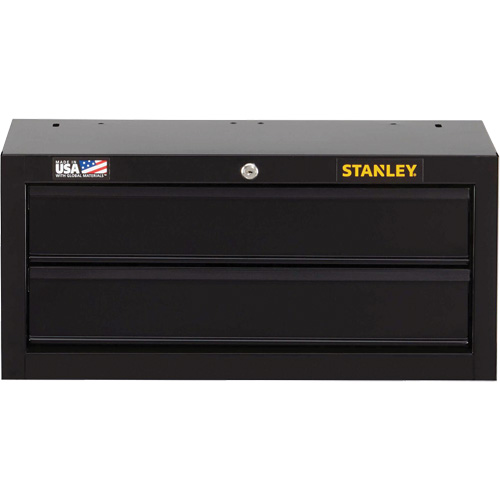 100 Series Middle Tool Chest, 26" W, 2 Drawers, Black Maritime Industrial Rubber