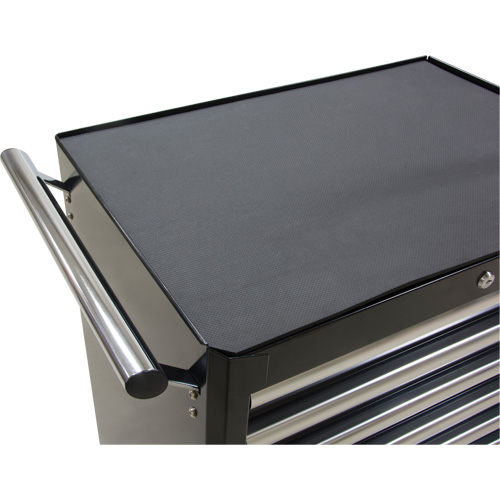 Industrial Tool Cart, 7 Drawers, 27" W x 18-3/4" D x 39" H, Black Maritime Industrial Rubber
