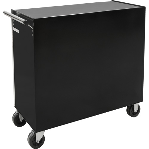 Chariot &agrave; outils industriel, 11 tiroirs, 41" la x 18-3/4" p x 39-1/3" h, Noir Maritime Industrial Rubber