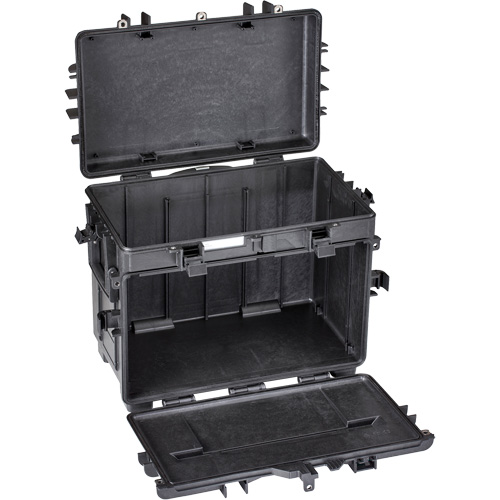Military Mobile Tool Chest With Drawers, 22-4/5" W x 15" D x 18" H, Black Maritime Industrial Rubber