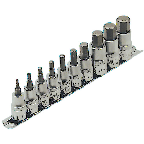 Jeu de douilles SAE HSW3812-10, Hexagonale, Prise 1/2"/3/8", 10 mr Maritime Industrial Rubber