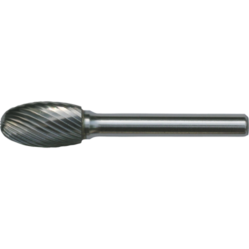 Fraises au carbure solide - Forme ovale CLEVELAND, , 1/8" dia., 1/8" Tige, 7/32" Prof. de la coupe Maritime Industrial Rubber