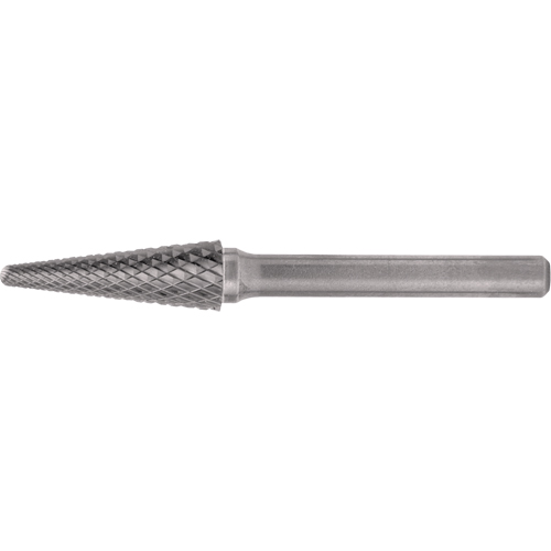 CLEVELAND Solid Carbide Burrs - Taper Shape Radius End 14°, 1/4" Shank Maritime Industrial Rubber