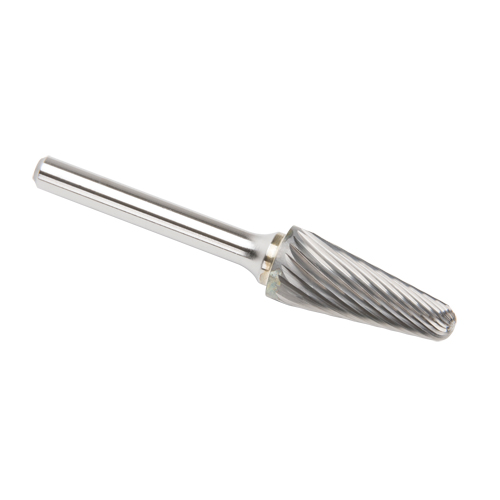 CLEVELAND Solid Carbide Burrs - Taper Shape Radius End 14°, 1/4" Shank Maritime Industrial Rubber