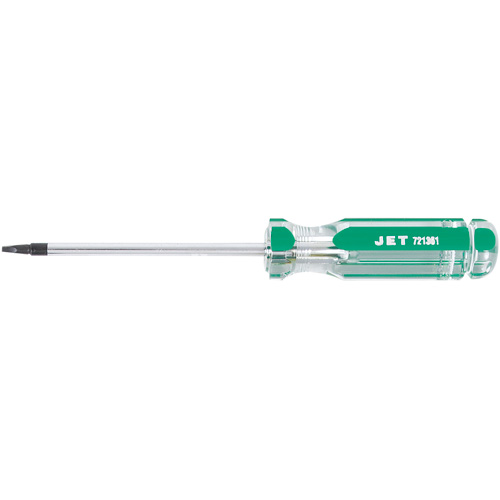 Square Jumbo Handle Screwdriver, #1 Tip, Round, 4" L, Plastic Handle Maritime Industrial Rubber