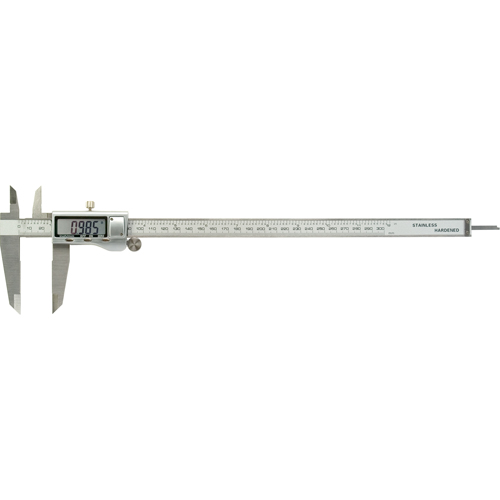 Electronic Digital Calipers, 0.001" (0.03 mm) Resolution, 0" - 12" (0 mm - 300 mm) Range Maritime Industrial Rubber