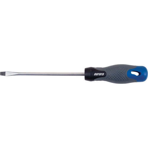 Slot Mechanic's Screwdriver, 1/4" Tip, Round Maritime Industrial Rubber