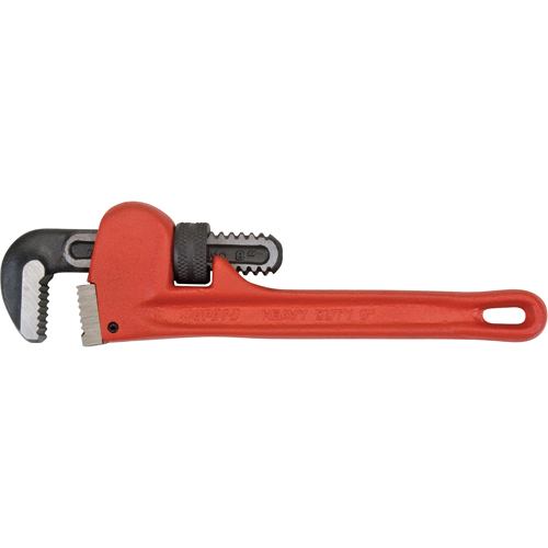 Pipe Wrench, 1" Jaw Capacity, 8" Long, Powder Coated Finish Maritime Industrial Rubber