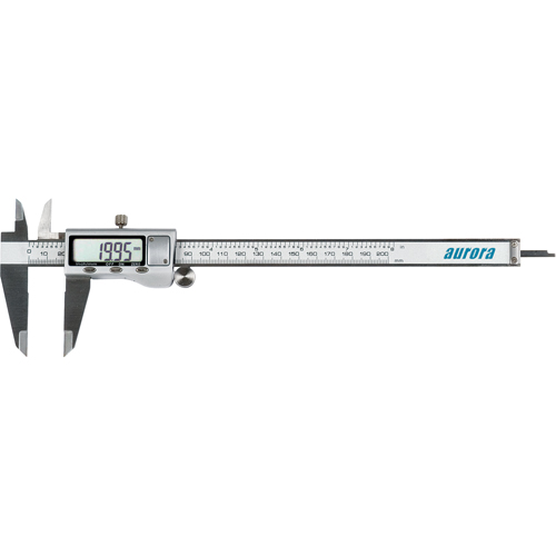 Electronic Digital Calipers, 0.001" (0.03 mm) Resolution, 0" - 8" (0 mm - 200 mm) Range Maritime Industrial Rubber