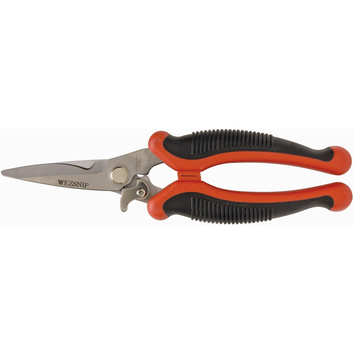 Cisaille polyvalente Easy Snip, Longueur de coupe de 4", Poign&eacute;e Droit Maritime Industrial Rubber