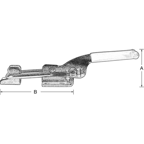 Latch Clamps, 360 lbs. Clamping Force Maritime Industrial Rubber