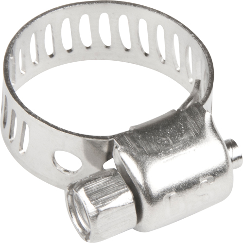 Colliers de serrage pour tuyaux - Collier de serrage & vis en acier inoxydable, Dia. min 1/5", Dia. max 5/8" Maritime Industrial Rubber