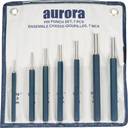 Pin Punch Set, 7 Pieces Maritime Industrial Rubber