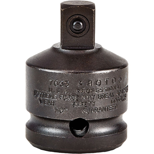 Adapter Socket, Impact, 3/4" Drive, 1/2" Socket, 2.0625" L Maritime Industrial Rubber