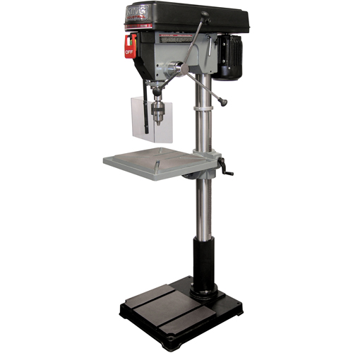 Perceuses &agrave; colonne de plancher, 22", Mandrin 3/4", 4200 tr/min Maritime Industrial Rubber