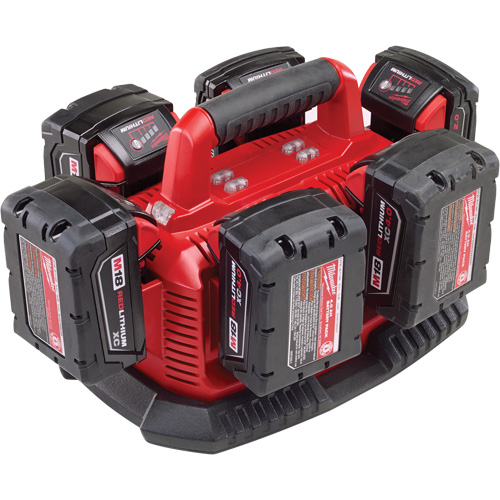 M18 Six Pack Sequential Charger, 18 V, Lithium-Ion Maritime Industrial Rubber
