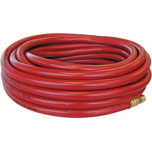 Flexhybrid Hoses with Fittings, Air, Technopolymer, 1/4" dia. x 25', 300 psi, 1/4 NPT Maritime Industrial Rubber