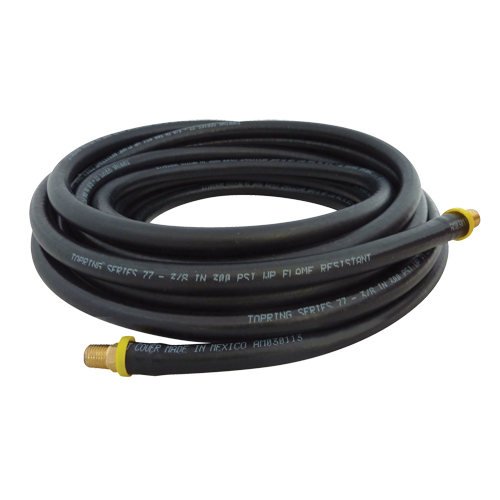 Tuyau Lock-On Topflex, Air/Eau, Caoutchouc, 1/4" dia., 500' lo, 250 PSI Maritime Industrial Rubber